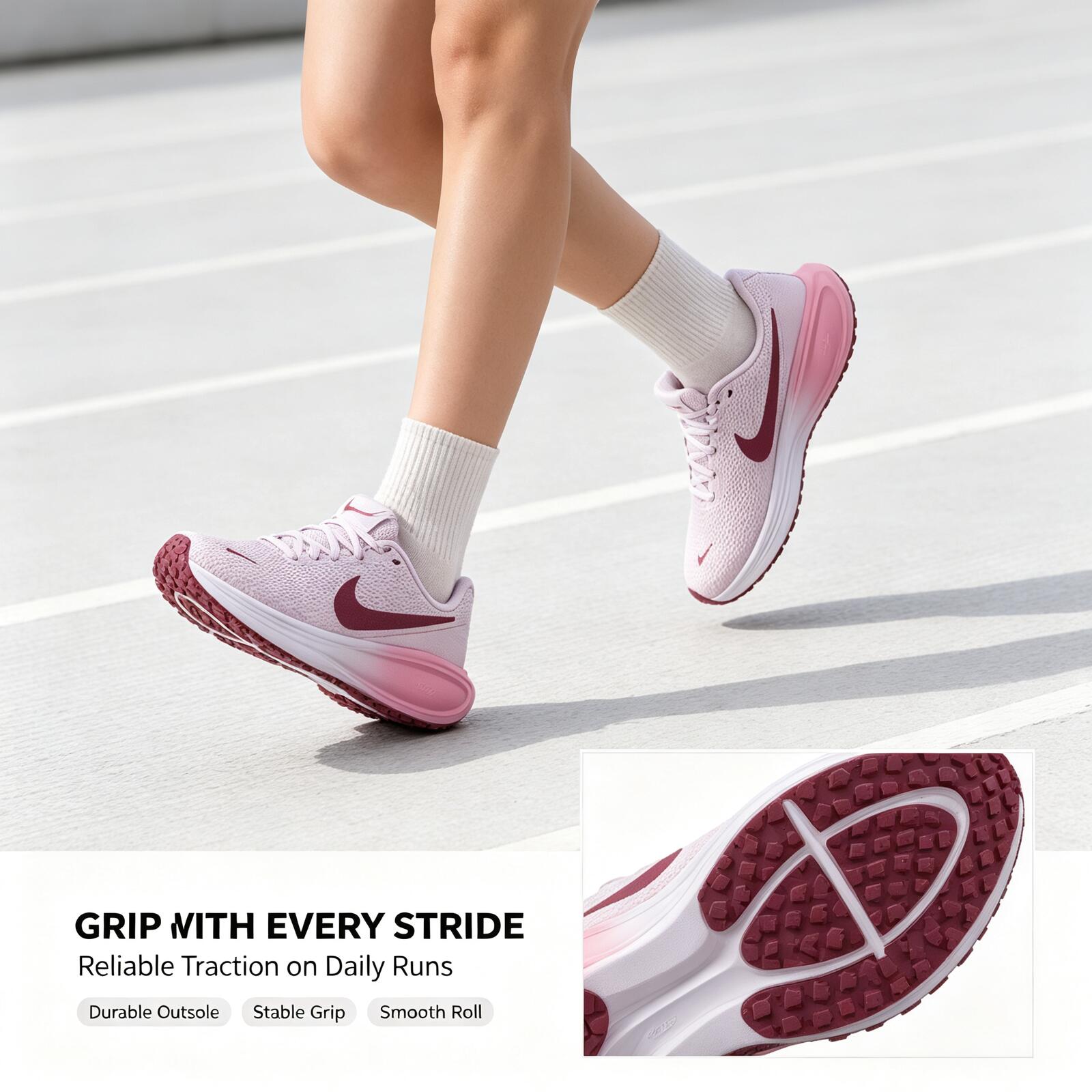 Women Shoes Running Nike - حذاء الجري الوردي للنساء من نايكي،
