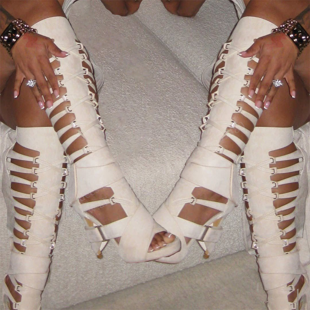 Knee High Boots Women - صندل طويل عصري جديد صيف 2026