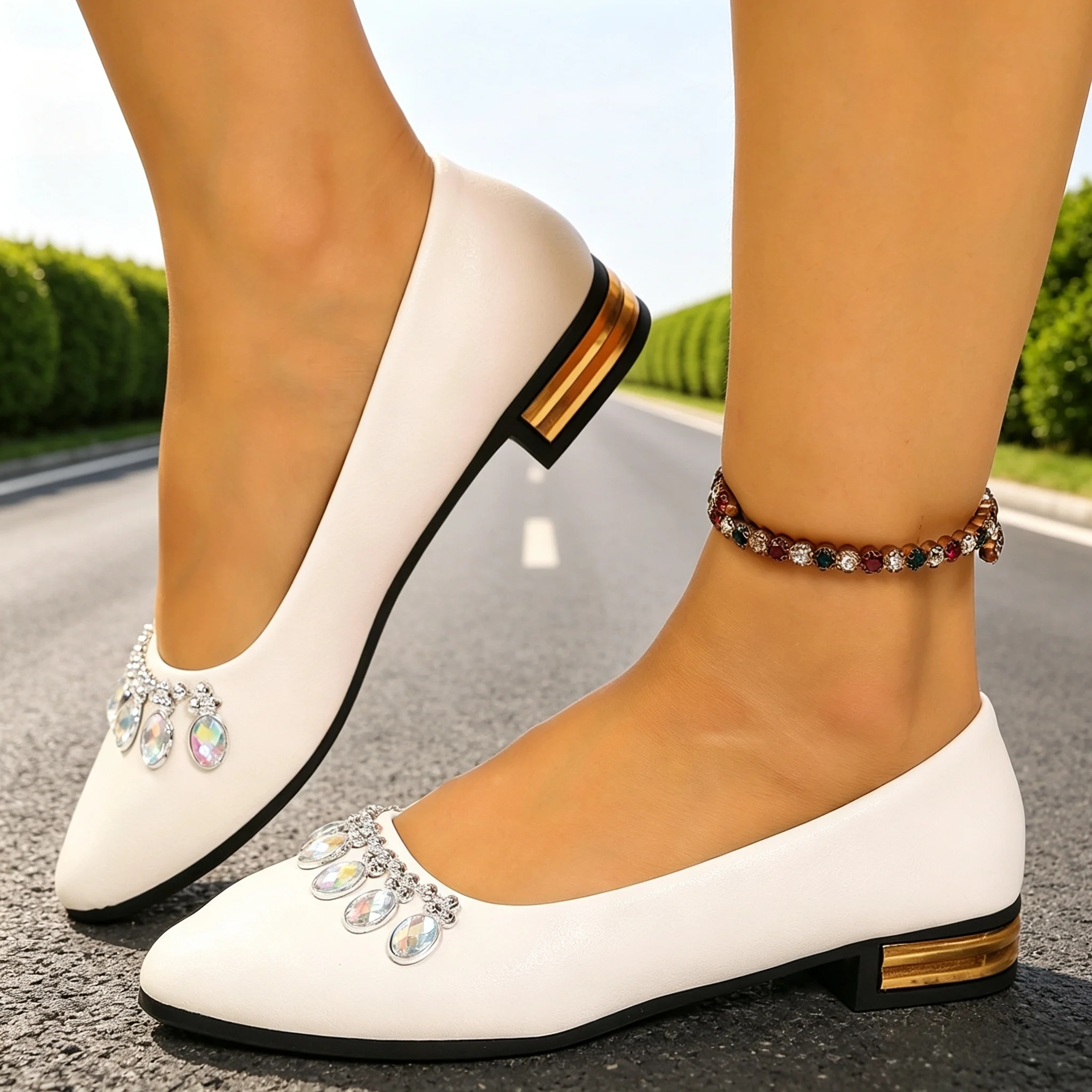 Women'S Shoes Quality - أحذية نسائية مسطحة ذات مقدمة مدببة،