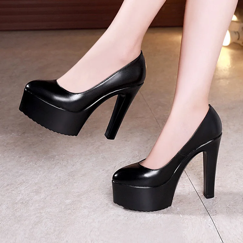 Court Heel Pointed - أحذية نسائية بمقاسات كبيرة 32-43، أحذية
