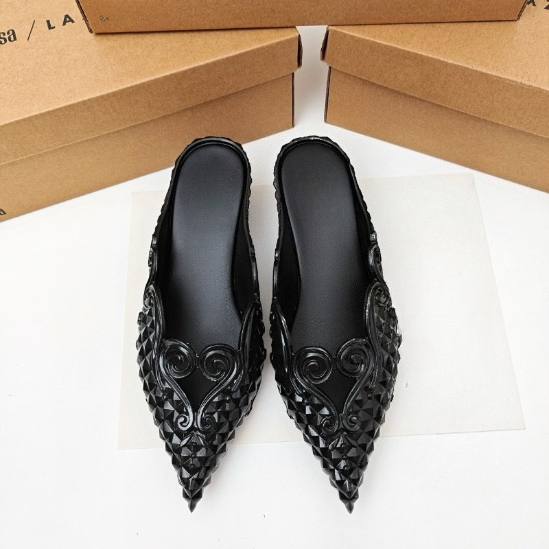 Court Heel Pointed - أحذية نسائية ذات كعب منخفض مدبب