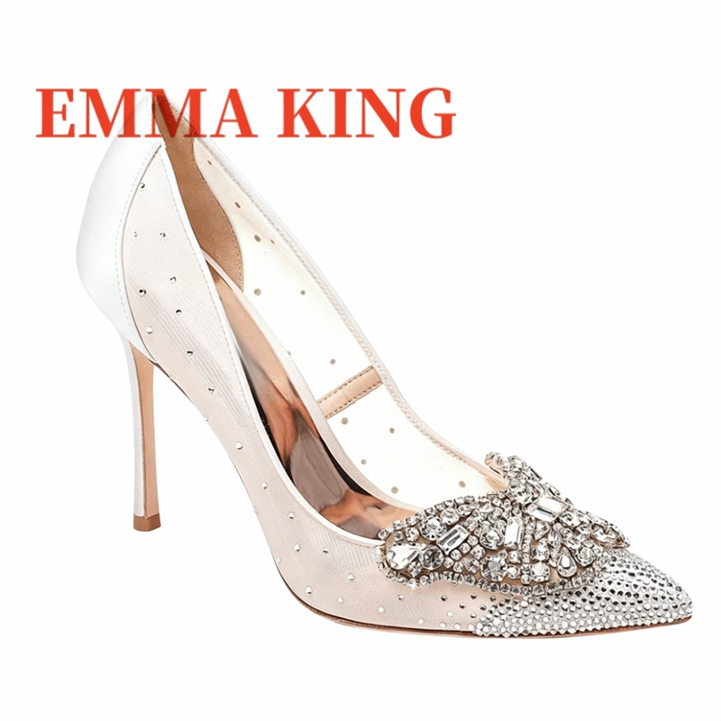 أحذية نسائية مزينة بالشبك، أحذ - مراجعة Court Heel Pointed وسعره