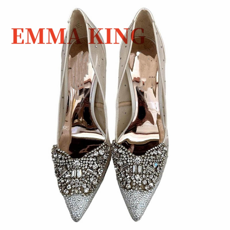 أحذية نسائية مزينة بالشبك، أحذ - مراجعة Court Heel Pointed وسعره