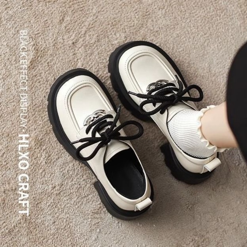 أحذية أكسفورد نسائية بيضاء ذات - مراجعة Oxford Lace Up Women وسعره