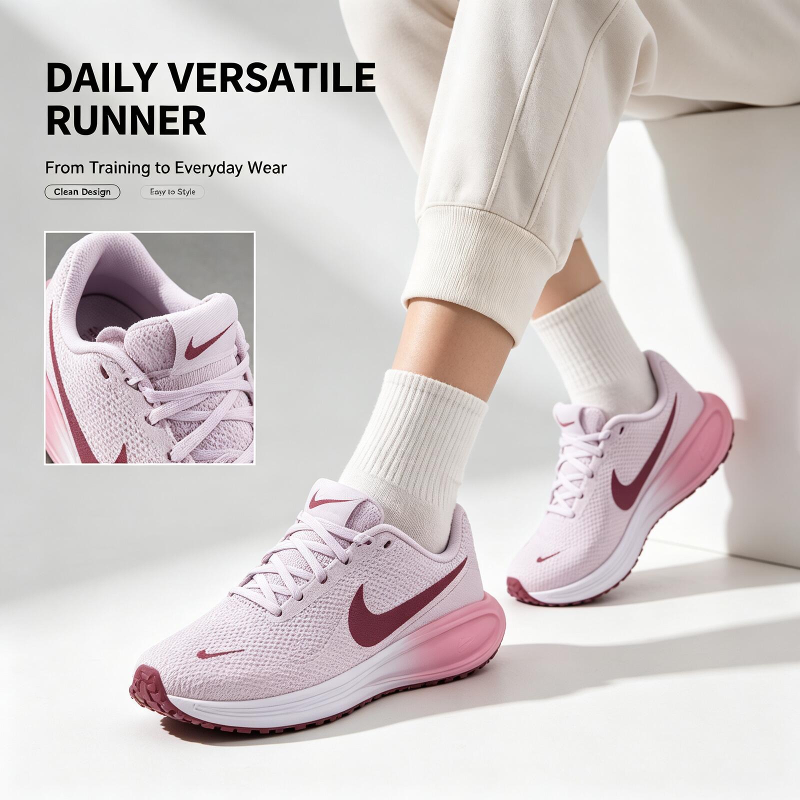 حذاء الجري الوردي للنساء من نا - مراجعة Women Shoes Running Nike وسعره