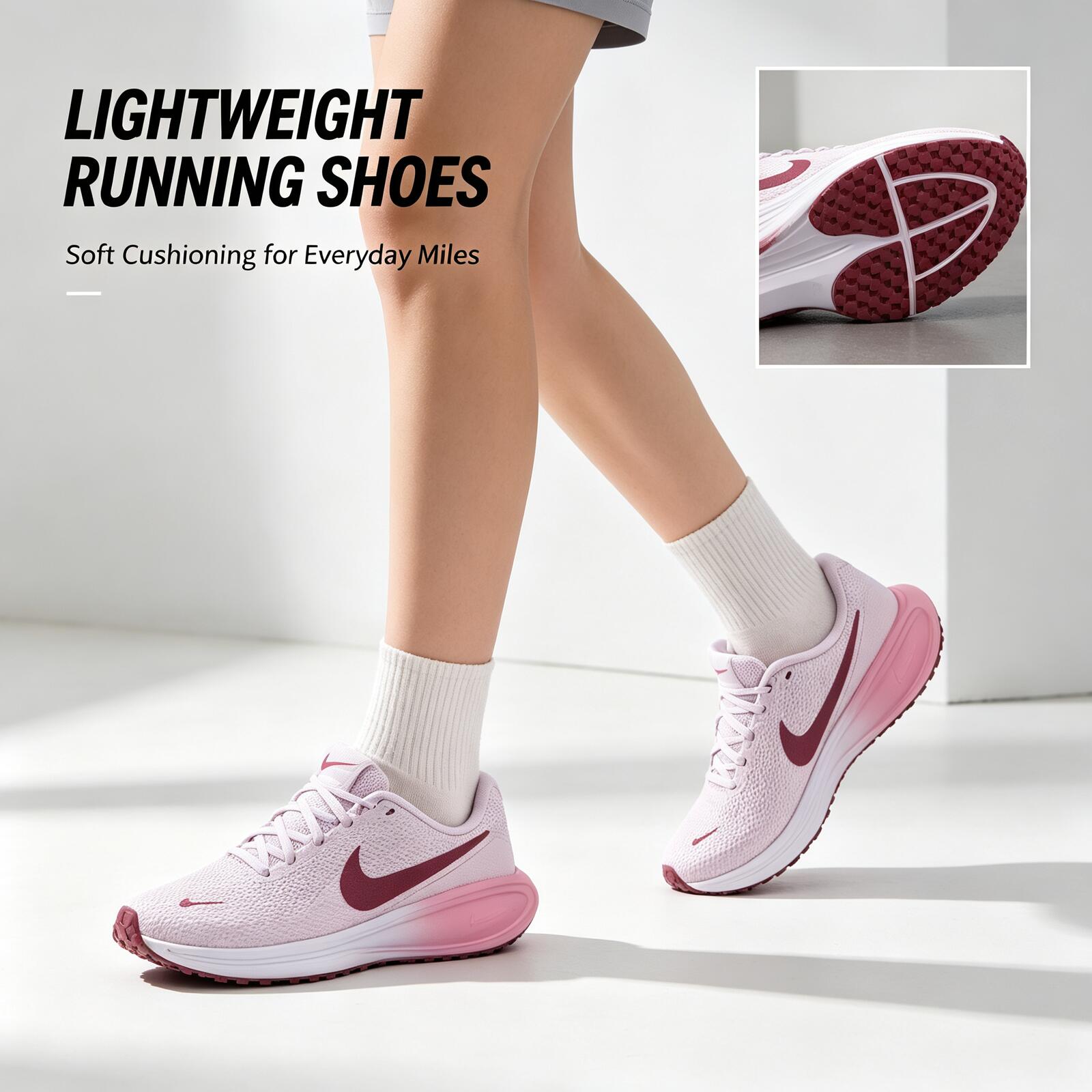 حذاء الجري الوردي للنساء من نا - مراجعة Women Shoes Running Nike وسعره