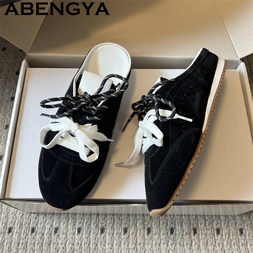 شباشب نسائية مسطحة كاجوال بربا - مراجعة Oxford Lace Up Women وسعره