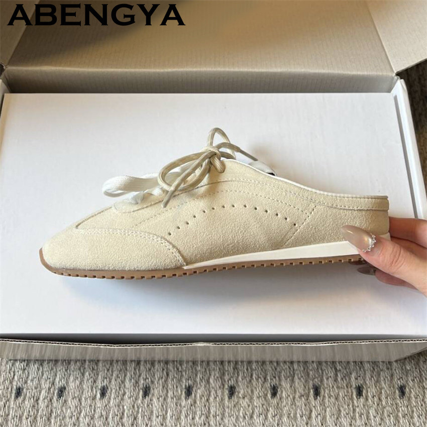 شباشب نسائية مسطحة كاجوال بربا - مراجعة Oxford Lace Up Women وسعره