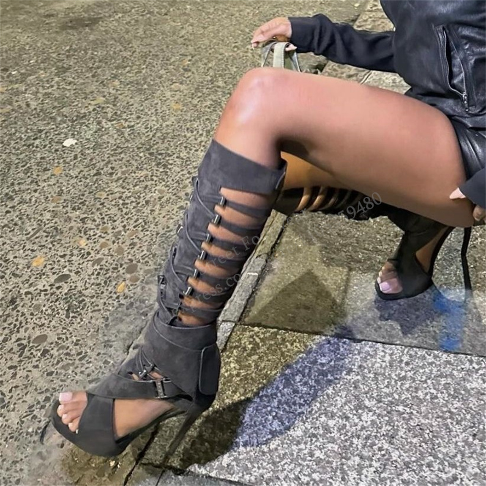 صندل طويل عصري جديد صيف 2026 ب - مراجعة Knee High Boots Women وسعره