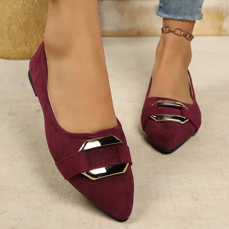 أحذية نسائية مسطحة بمقدمة مدبب - مراجعة Women'S Shoes Clogs وسعره