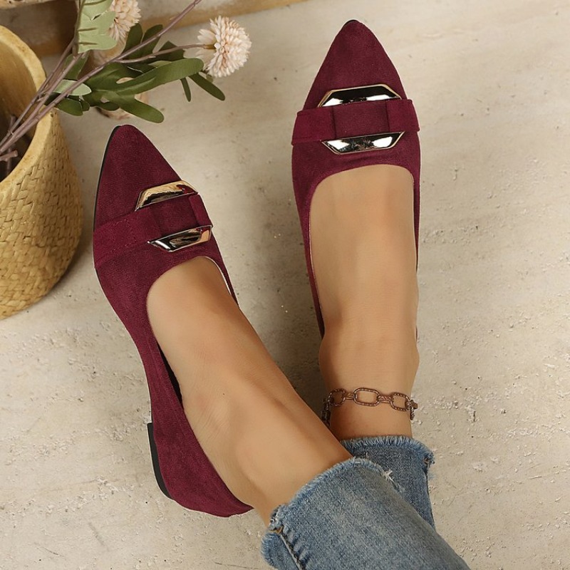 أحذية نسائية مسطحة بمقدمة مدبب - مراجعة Women'S Shoes Clogs وسعره