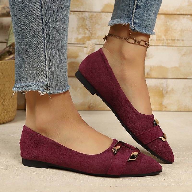 أحذية نسائية مسطحة بمقدمة مدبب - مراجعة Women'S Shoes Clogs وسعره