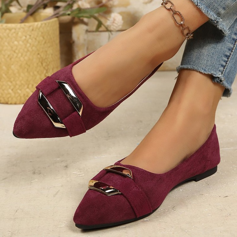 أحذية نسائية مسطحة بمقدمة مدبب - مراجعة Women'S Shoes Clogs وسعره