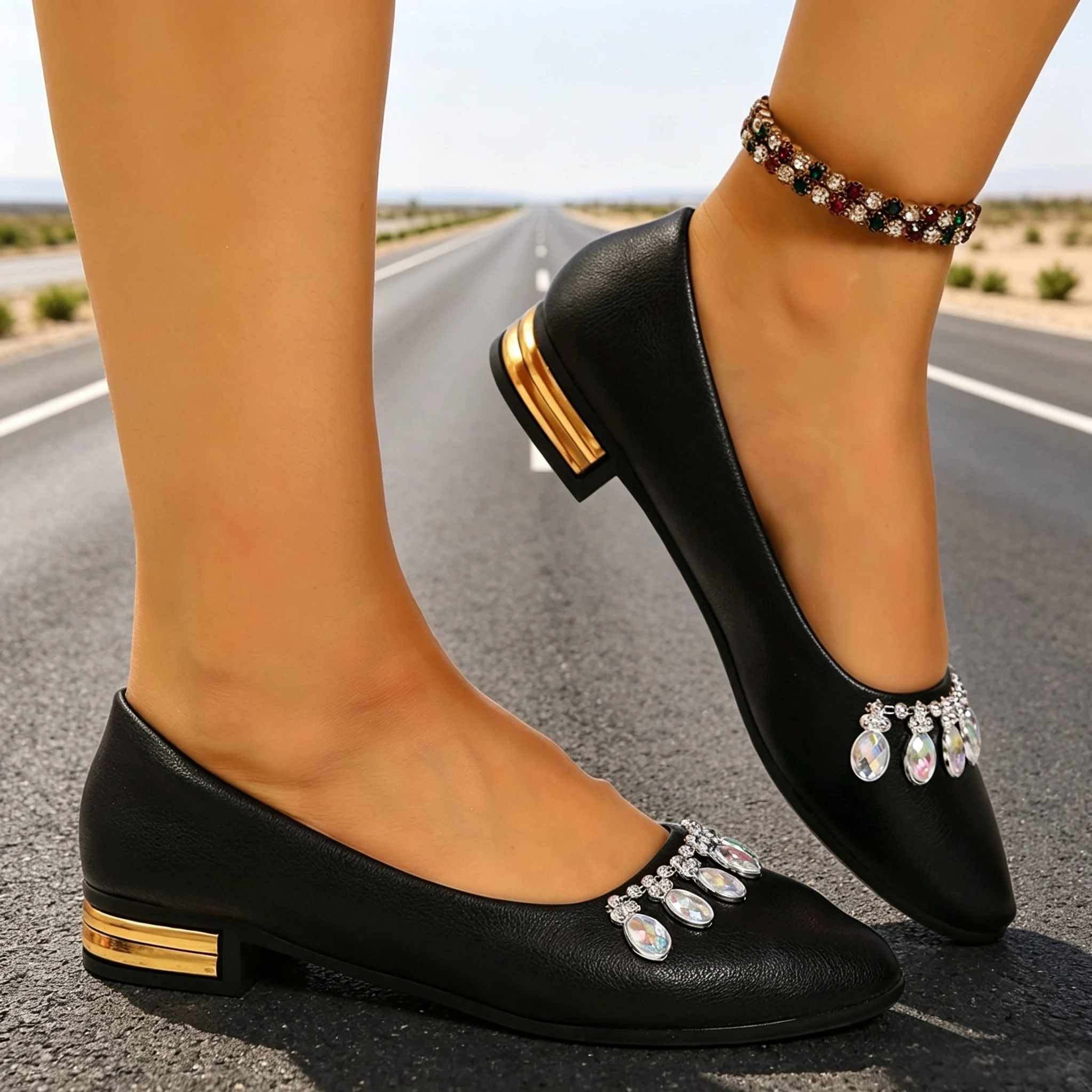 أحذية نسائية مسطحة ذات مقدمة م - مراجعة Women'S Shoes Quality وسعره