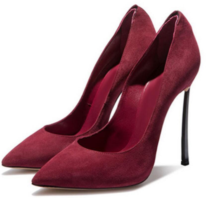 النساء أشار تو شفرة مضخات المع - مراجعة Court Heel Pointed وسعره
