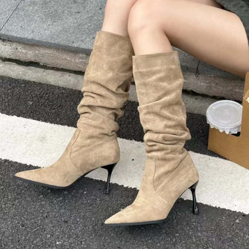 أحذية نسائية شتوية مريحة/مع تد - مراجعة Knee High Boots Women وسعره