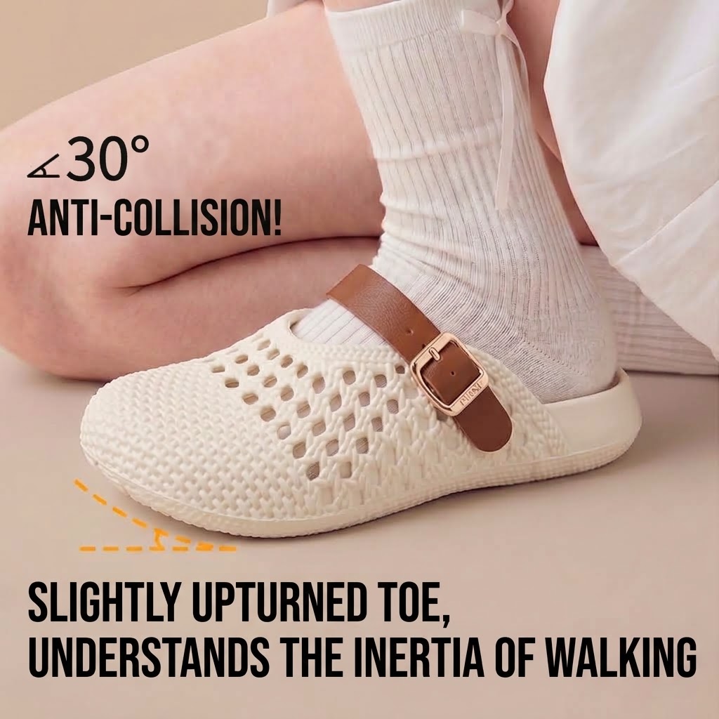 شباشب نسائية صيفية بتصميم مفرغ - مراجعة Mule Slip On وسعره