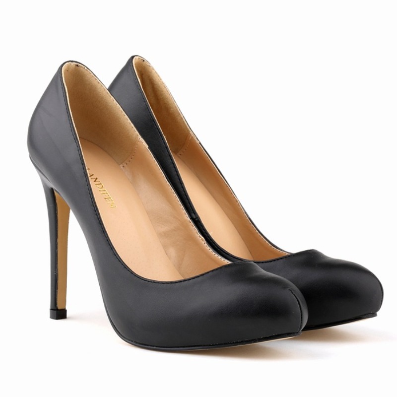 حجم كبير 42 النساء مضخات كعب ر - مراجعة Court Heel Pointed وسعره