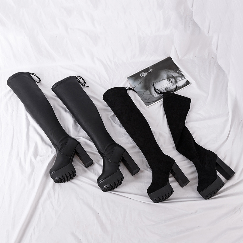 أحذية طويلة للركبة لخريف 2025  - مراجعة Sock Boot Women وسعره