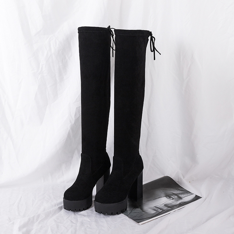 أحذية طويلة للركبة لخريف 2025  - مراجعة Sock Boot Women وسعره