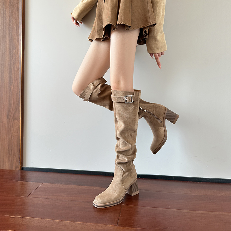 أحذية عالية الكعب للركبة للنسا - مراجعة Sock Boot Women وسعره