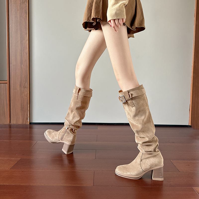 أحذية عالية الكعب للركبة للنسا - مراجعة Sock Boot Women وسعره