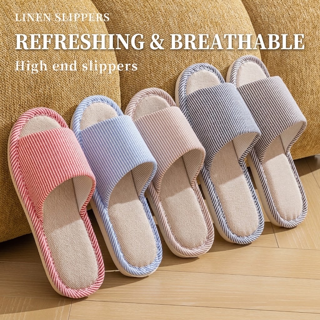 نعال من الكتان القابل للتهوية  - مراجعة Mule Slip On وسعره