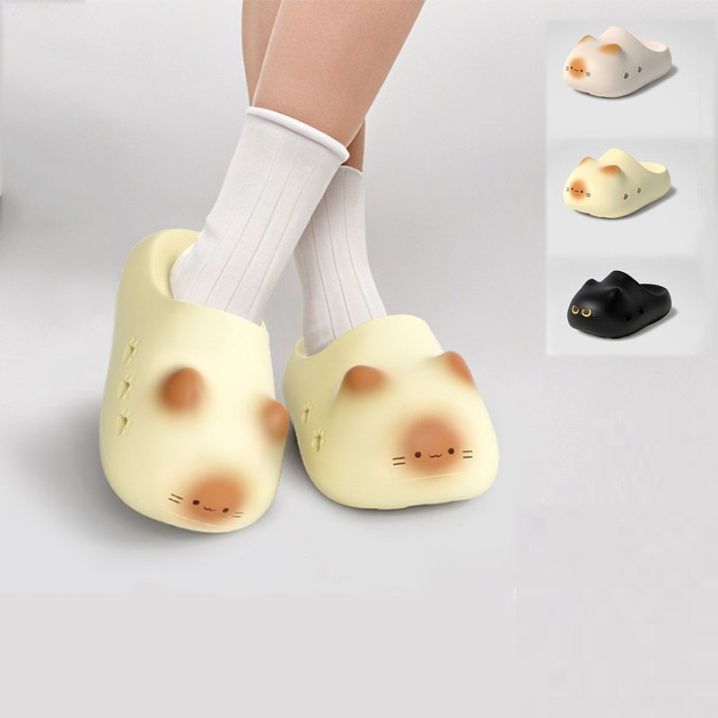 شباشب جديدة مبتكرة على شكل قطة - مراجعة Women'S Shoes Clogs وسعره