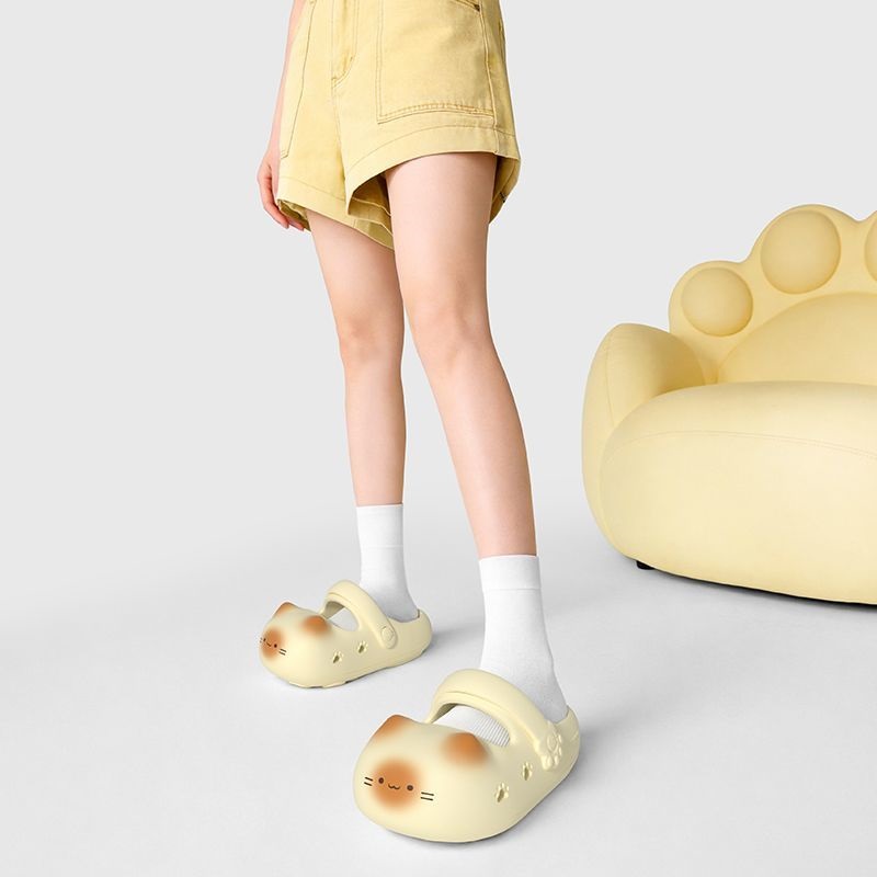 شباشب جديدة مبتكرة على شكل قطة - مراجعة Women'S Shoes Clogs وسعره