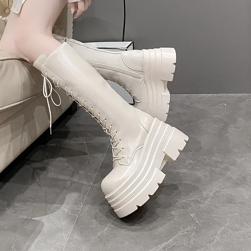 10 سنتيمتر جديد المرأة الرومان - مراجعة Knee High Boots Women وسعره