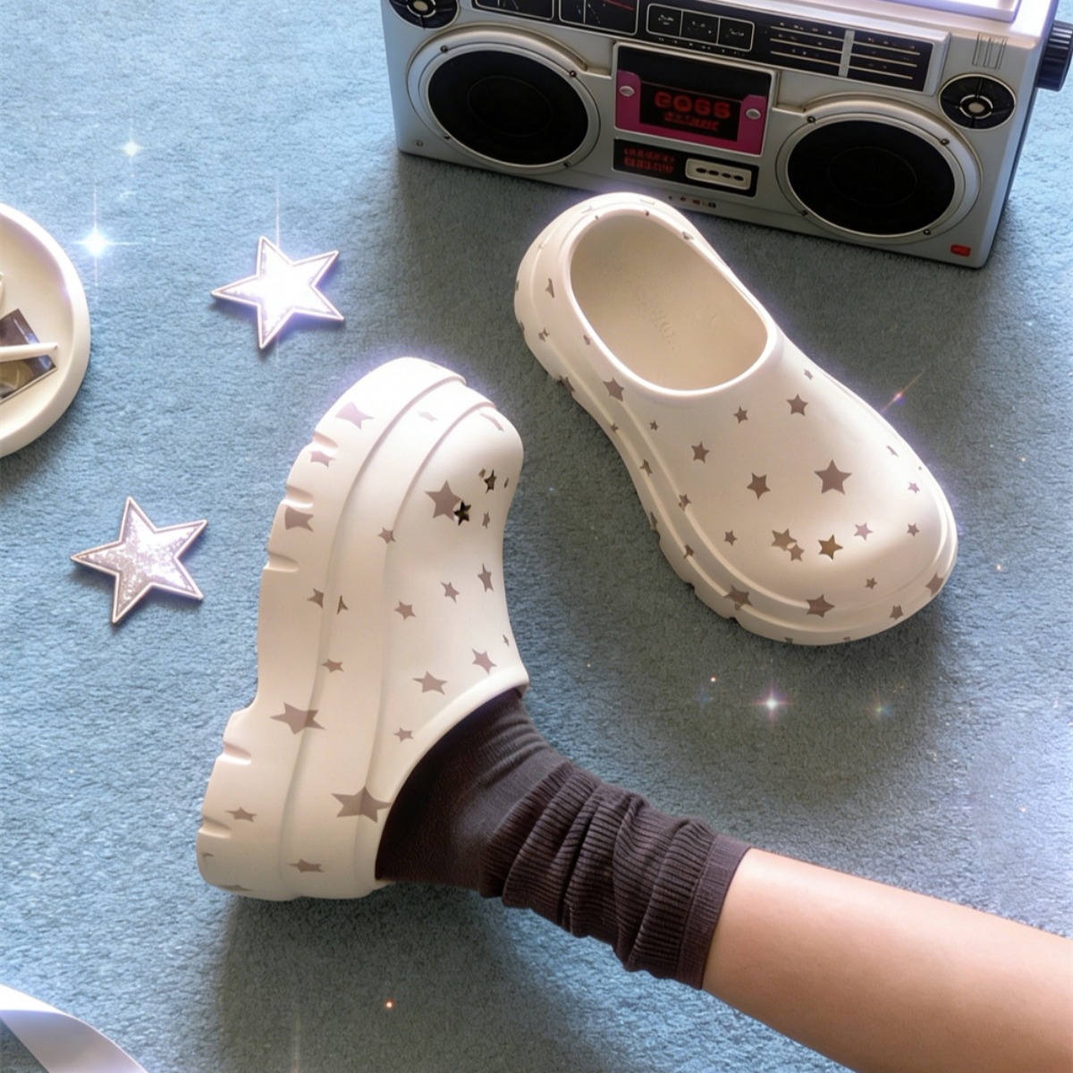 شباشب نسائية جديدة بتصميم منصة - مراجعة Women'S Shoes Clogs وسعره