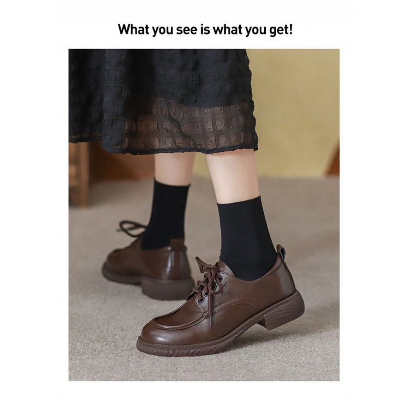 حذاء بدون كعب برباط لربيع وخري - مراجعة Oxford Lace Up Women وسعره