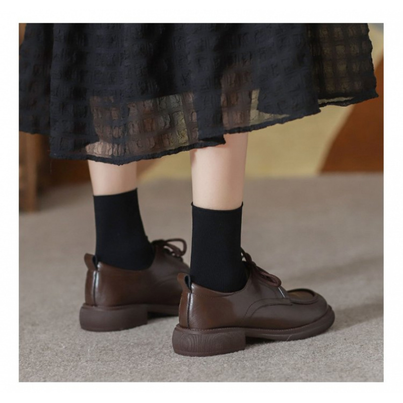 حذاء بدون كعب برباط لربيع وخري - مراجعة Oxford Lace Up Women وسعره