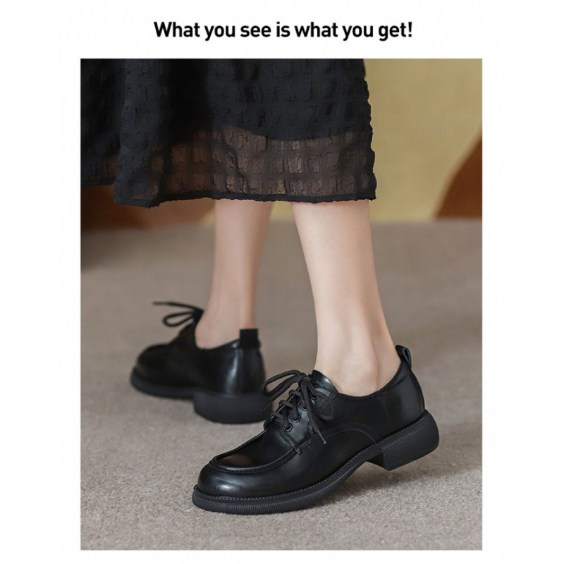 حذاء بدون كعب برباط لربيع وخري - مراجعة Oxford Lace Up Women وسعره